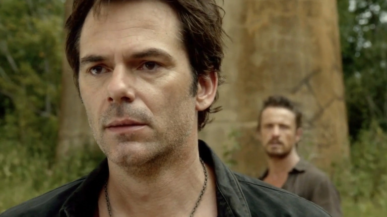 Miles Matheson walks away from Bass Monroe on Revolution (2012-2014)