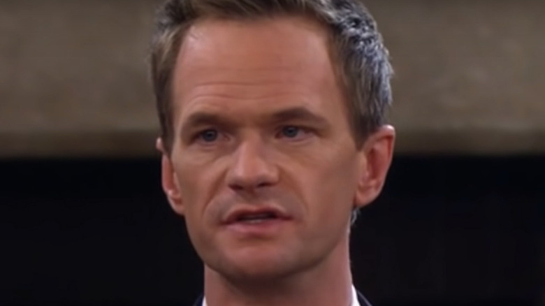 Barney Stinson looking serious