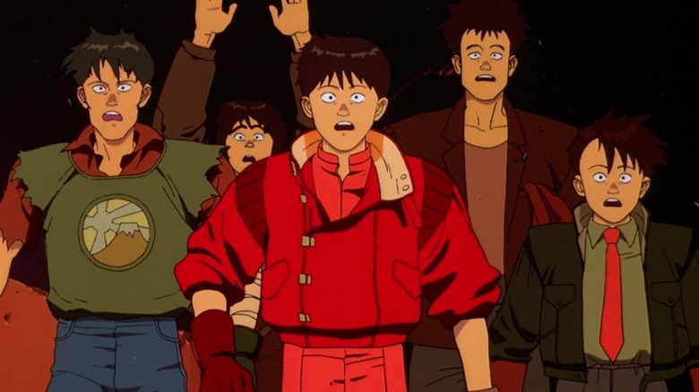 Shōtarō Kaneda and The Capsules looking shocked in 