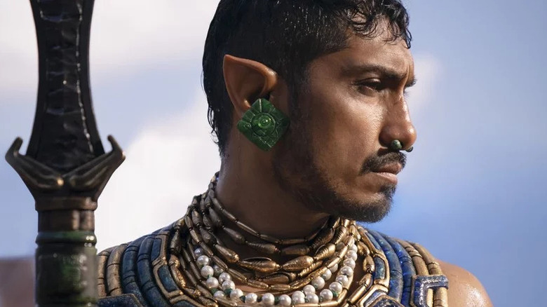 Tenoch Huerta furrows brow