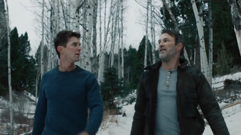 Troy and Jake in woods