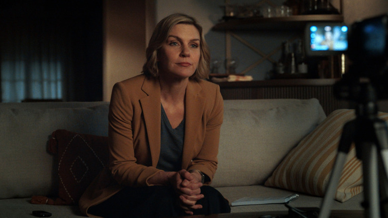 Carol recording a video in Pluribus (2025)