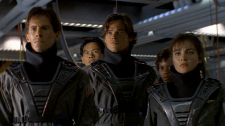 The Wildcards prepare for battle on "Space: Above and Beyond"