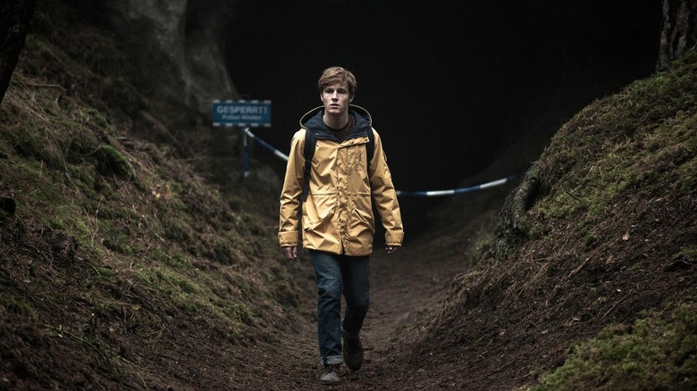 Jonas exits a cave on "Dark" (2017-2020)