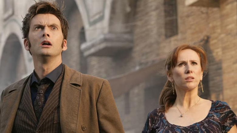 The Doctor and his human companion Donna Noble face a threat in "Doctor Who" (1963-1989; 2005-present)