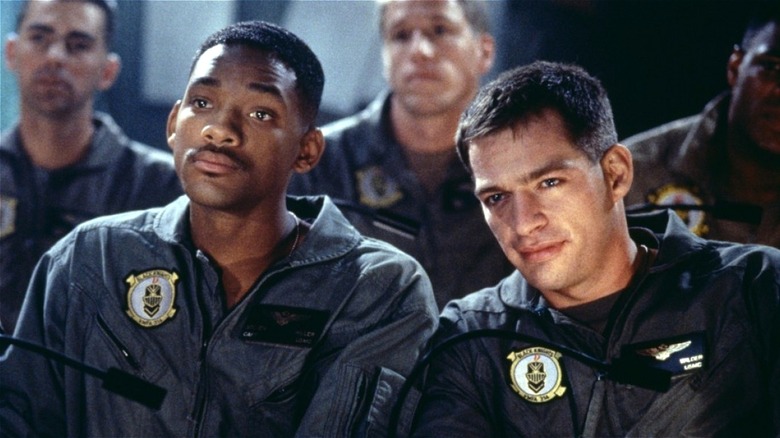 Capt. Steven Hiller and Capt. Jimmy Wilder paying attention in 