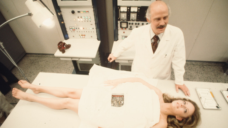 The Chief Supervisor working on a robot woman in Westworld (1973)