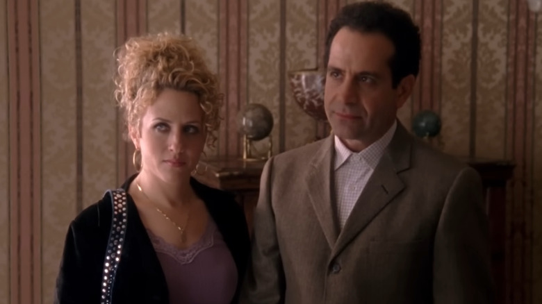 Monk and Sharona standing together