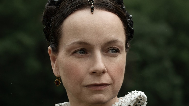 Catherine glaring