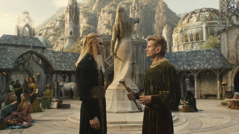 Sauron talking with Celebrimbor on "The Lord of the Rings: The Rings of Power" (2022-present)