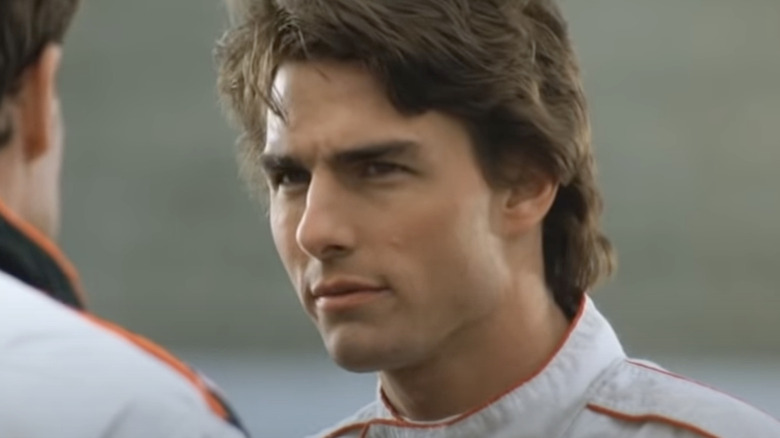 Tom Cruise in racing gear 