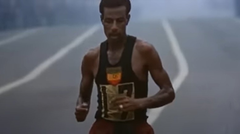 Abebe Bikila running marathon