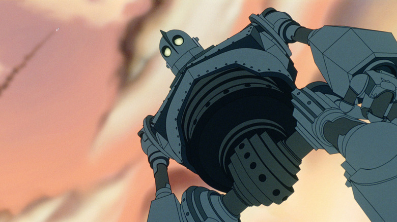 The titular star of The Iron Giant looking down in despair (1999)