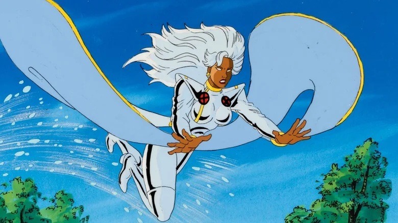 Storm using her powers in X-Men: The Animated Series