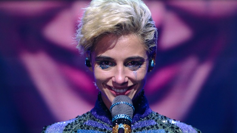 Skye Riley smiling on stage in "Smile 2"