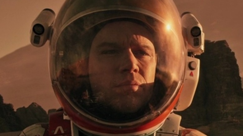 Mark Watney walks around Mars in 