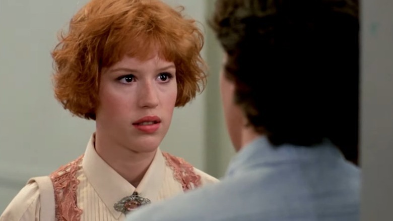 Molly Ringwald staring