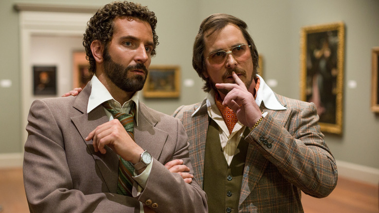 Bradley Cooper and Christian Bale scheme