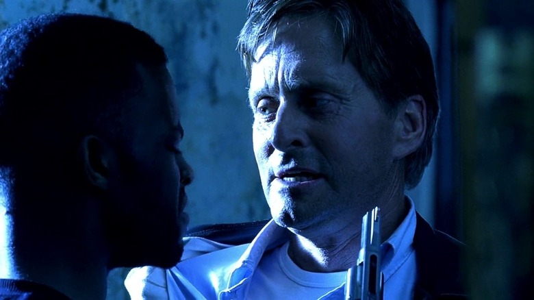 Michael Douglas looks intense
