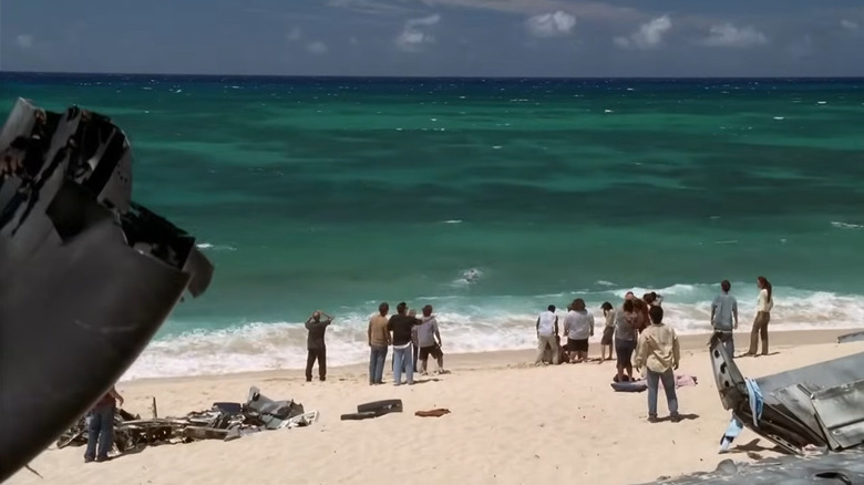 Lost characters on beach