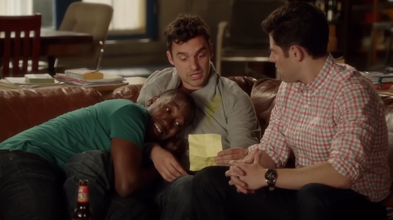 New Girl guys on couch