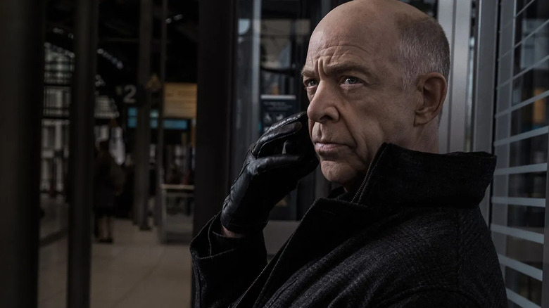 Silk talks on a cell phone in Counterpart (2017-2019)