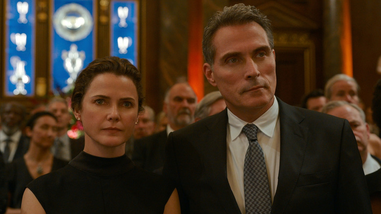 Kate and Hal Wyler arrive at a political fundraiser