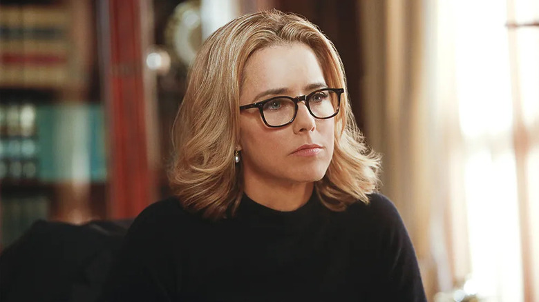 McCord sits in her office and looks offscreen.