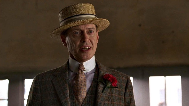 Nucky Thompson wearing straw hat outdoors