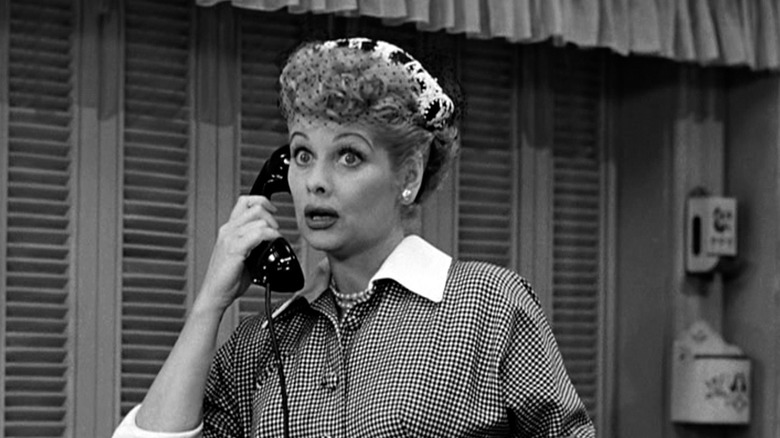 Lucy answers the phone in "I Love Lucy"