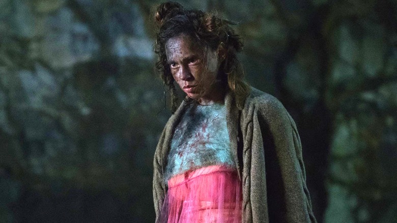 Bart standing outside covered in dirt and grime in Dirk Gently's Holistic Detective Agency (2016)
