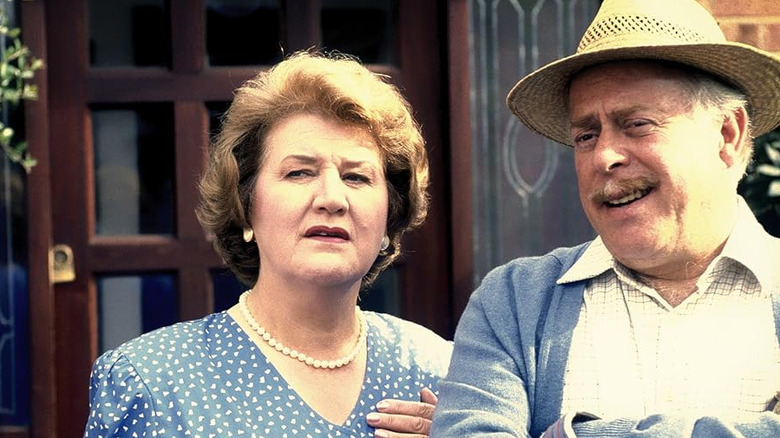 Hyacinth and Richard judge in "Keeping up Appearances"