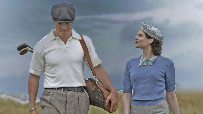 Bobbie and Frankie on the links in "Why didn't they ask Evans?"