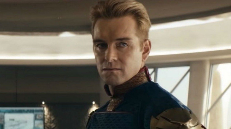Homelander scowls