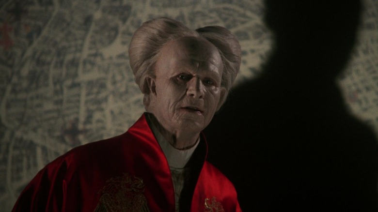 Dracula appearing with a light in "Bram Stoker's Dracula"