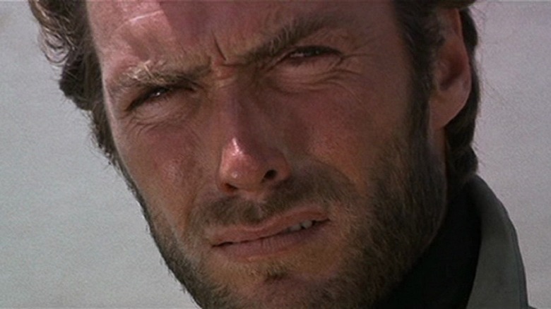 Clint Eastwood glares