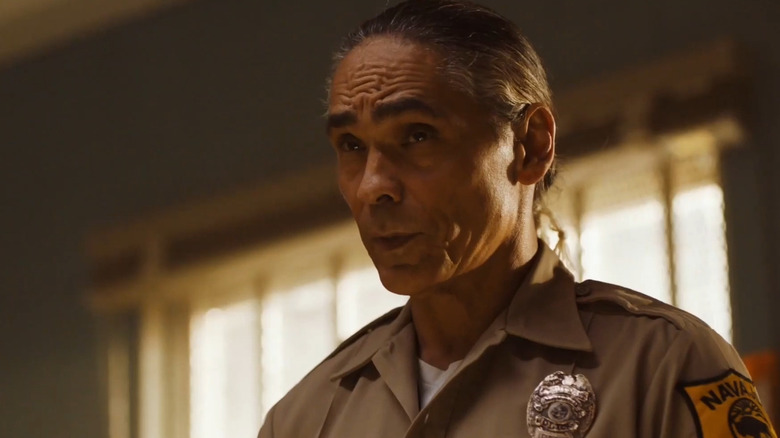 Leaphorn in his police uniform in "Dark Winds" (2022-present)