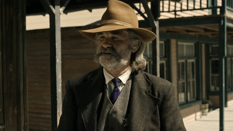 Sheriff Hunt walking through town