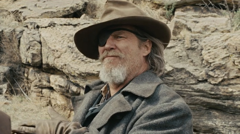 Rooster Cogburn looks askance