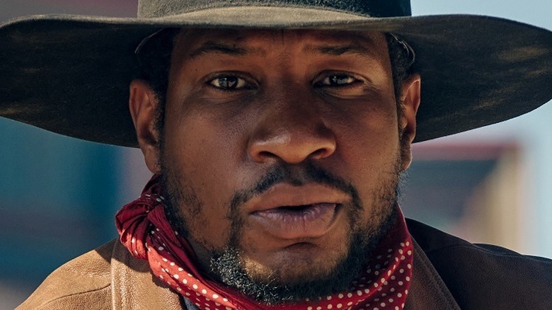 Jonathan Majors close-up