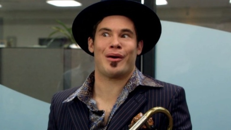 Adam side eyes and flares nostrils