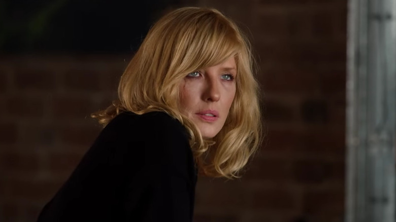 Beth Dutton looking intensely on Yellowstone