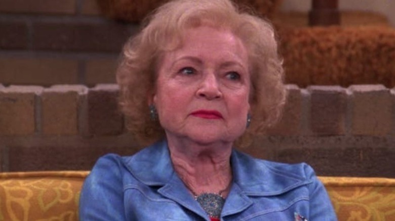 Betty White stern angry
