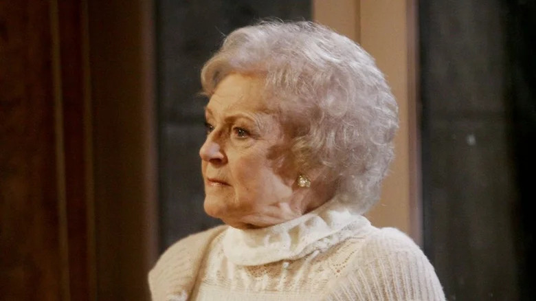 Betty White serious intense