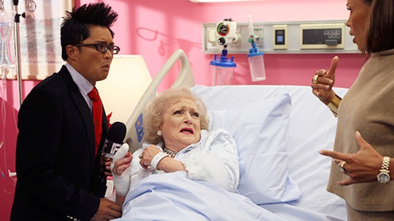Betty White hospital scared