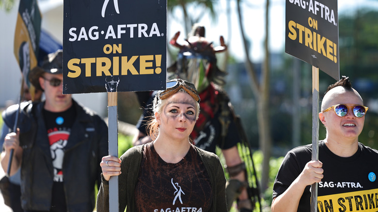 SAG-AFTRA members striking in 2023