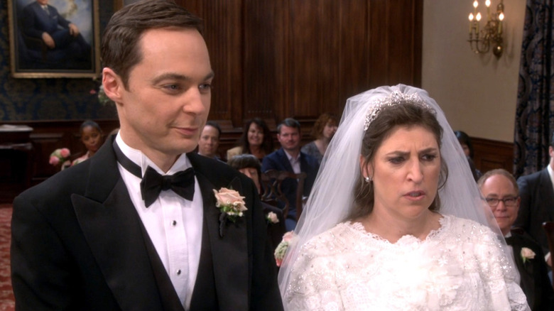 Sheldon Cooper and Amy Farrah Fowler getting married