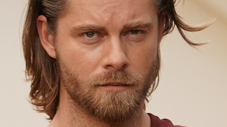 Luke Mitchell looking smoldering