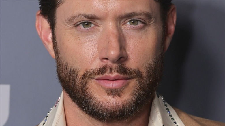 Jensen Ackles looking serious
