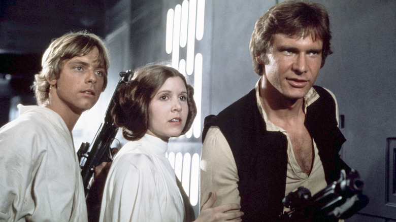 Luke, Leia and Han in trouble